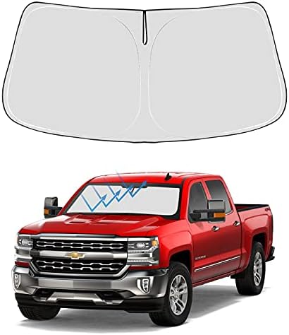 Proadsy Custom Fit Car Windshield Sun Shade for 2014-2018 Chevy Silverado by Proadsy