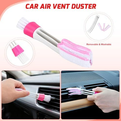 Nilight 15PCS Car Detailing Kit for Interior Exterior Car Care, Red - Image 7
