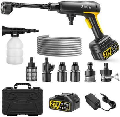 Cordless Pressure Washer, 1400 PSI Brushless Motor, 6-in-1 Nozzle by Unknown
