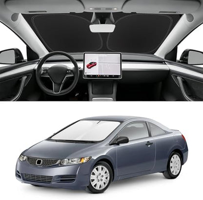 Custom Fit Windshield Sun Shade for Honda Civic 2006-2011 by SLOGENTO