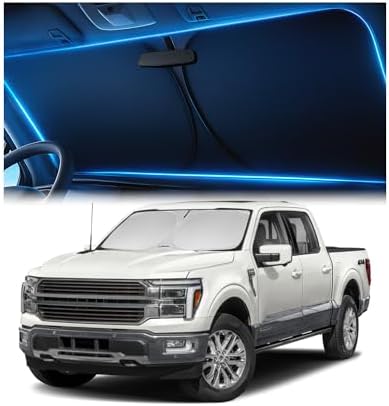 Magnelex Windshield Sun Shade for Ford F-150, F-250, F-350 2015–2026 (SuperCrew, SuperCab, Regular Cab), Foldable Car Window Sunshade, Heat & UV Visor Cover, Reflective Front Shades Accessories by Magnelex