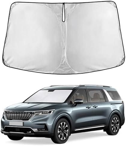 EcoNour Windshield Sunshade Compatible for Kia Carnival/Sedona 2015-2021 by EcoNour