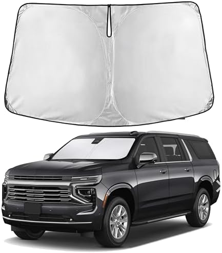 EcoNour Windshield Sunshade Compatible for Chevrolet Suburban 2021-2025 by EcoNour