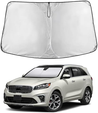 EcoNour Windshield Sunshade Compatible for Kia Sorento 2016-2018 2019 2020 by EcoNour