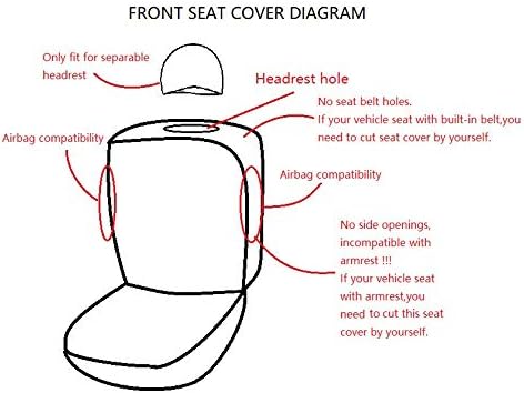 Flying Banner Car Seat Covers 2 Front Seats Mesh Fabric Splicing Polyester Cover Black with Green Color - Image 2