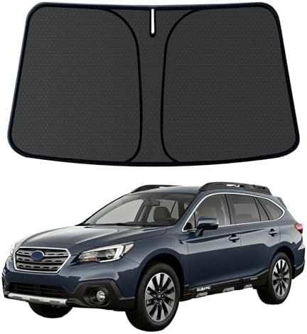 Outback Windshield Sun Shade for Outback SUV 2015-2019 Blocks UV Rays Accessories,1:1 Custom Foldable Thickened Wear-Resistant Front Window Sunshade Visor,Keeps Your Car Cooler by Achaltiza