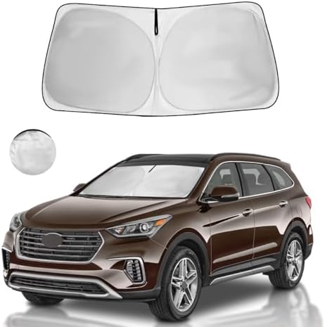 Windshield Sun Shade Sun Visor Accessories for 2013-2018 Hyundai Santa Fe by HOHUIGO