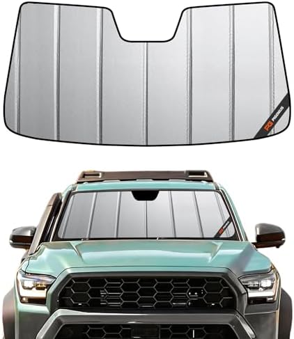 Pigenius Windshield Sunshade for Toyota Tacoma 2024-2026 Without Factory Dashcam, Front Window Sun Shade - Safeguard by Pigenius