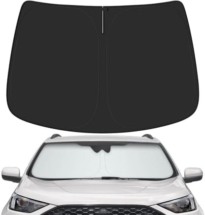 Car Windshield Sun Shade for Ford 2015-2024 Edge Accessories (OEM Design) Reflective Foldable Heat Insulation Sunshade for Ultimate Protection by Unknown