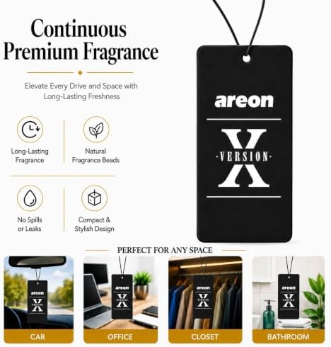 AREON X Version Coconut Paper Hanging Car Air Freshener - Pack of 12 - Image 5
