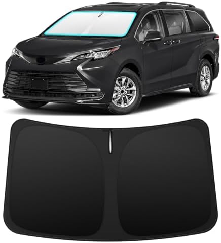 INSAUTO Custom Fit Windshield Sun Shade for Toyota Sienna 2021-2026 by INSAUTO