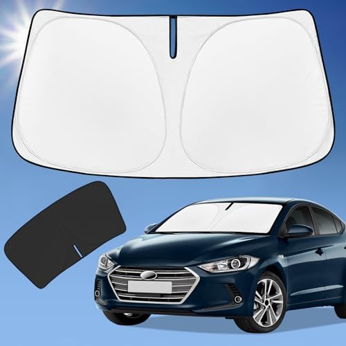 for Hyundai Elantra 2016-2020 Sun Shade Sunshade Windshield Cover by ZOIBVCARSUNSHADE