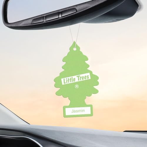 LITTLE TREES Car Air Freshener | Hanging Tree Provides Long Lasting Scent for Auto and Home | 24 Air Fresheners |Jasmine - Image 4