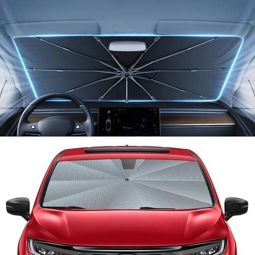Autorder Windshield Sun Shade Umbrella for 2018-2025 2026 Honda Odyssey Accessories,Upgraded Ice Crystal Material,Easy Setup Umbrella Sunshade for Car Windshield,100% Sun Blocking by Autorder