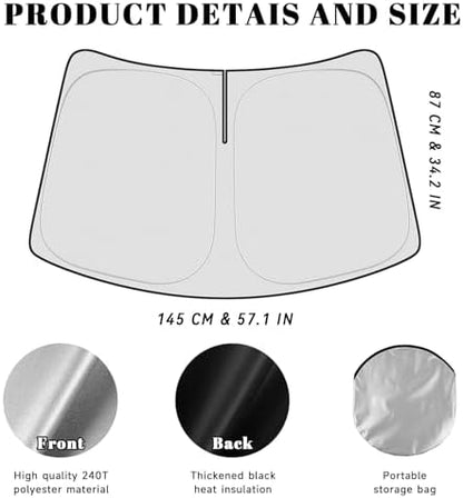 Car Windshield Sun Shade for Lexus 2016-2022 RX 350 450h Accessories (OEM Design) Reflective Foldable Heat Insulation Sunshade for Ultimate Protection - Image 5