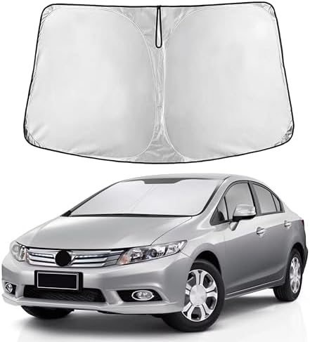 EcoNour Windshield Sunshade Compatible for Honda Civic 2006-2009 2010 2011 by EcoNour
