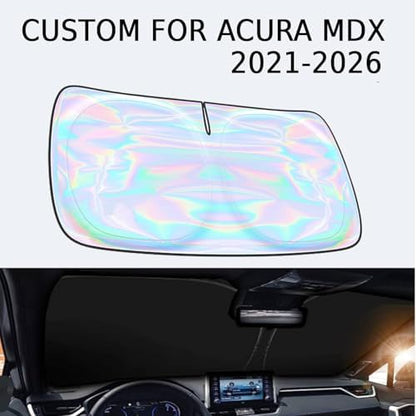 for Acura MDX 2021 2022 2023 2024 2025 2026 Windshield Sun Shade - Custom Fit Acura MDX 4 Layers Sunshade Foldable Front Window Sunshade Sun Visor Protector Block UV Rays Keep Your Car Cooler - Image 2