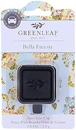 Greenleaf Gifts Highly Fragranced, Adjustable Auto Vent Clip Air Freshener - Bella Freesia by GreenleafGifts