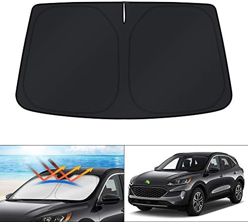 KUST Windshield Sun Shade for 2020-2025 2026 Ford Escape Accessories Custom Fit Window Shade Sun Visor Protector Foldable Blocks UV Rays Keep Car Cooler by KUST