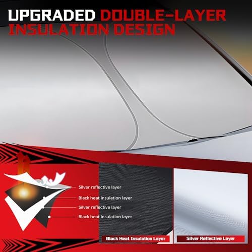 Windshield Sun Shade for Ford F150 2021-2025 2026 - Image 3