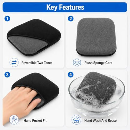 Car Screen Cleaner, Reversible Microfiber Cleaning Pad for Dashboard - Image 6