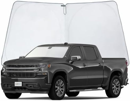 CLIM ART Windshield Sun Shade for Chevrolet (Chevy) Silverado 1500 2019-2026, Custom-Fit Foldable Car Sun Shade, Car Sunshade, Vehicle Sun Protector,Front Auto Windshield Cover,Car Windshield - WS3003 by CLIMART