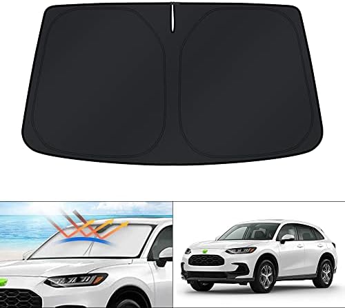 KUST Windshield Sun Shade for Honda HRV Accessories 2023-2024 2025 2026 HR-V Sunshade Window Sun Visor Protector Foldable Blocks UV Rays Keep Car Cooler by KUST