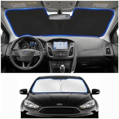 Custom Fit Windshield Sun Shade for Ford Focus 2012-2018 by Unknown