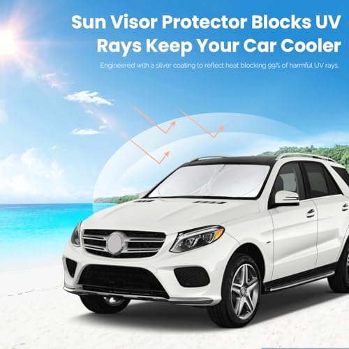 Windshield Sunshade for 2012-2019 Mercedes Benz GLE Class Window Shades - Image 5