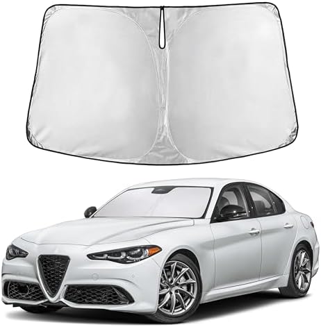 EcoNour Windshield Sunshade Compatible for Alfa Romeo Giulia 2016-2026 by EcoNour