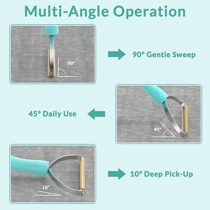 Deep Cleaner Pro Pet Hair Remover 5-Pack Bulk Set - Heavy Duty Carpet Rake & Multi-Surface Scraper for Dog & Cat Hair on Rugs, Couches, Pet Towers, Car Seats & Stairs - Reusable Travel-Size - Image 6