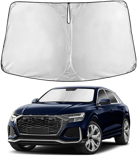 EcoNour Windshield Sunshade Compatible for Audi RS Q8 2020-2023 2024 2025 by EcoNour