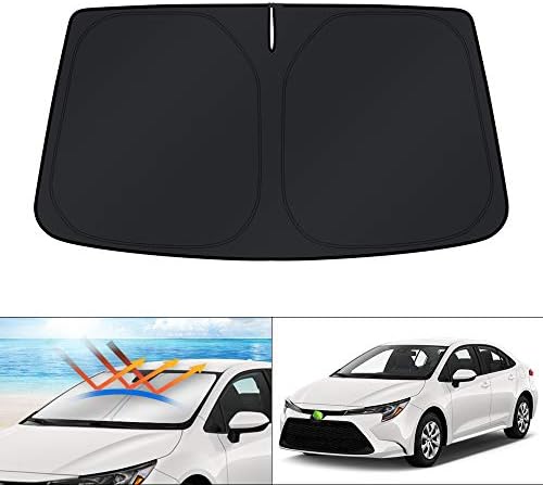 KUST Custom Fit Windshield Sun Shade for 2020-2024 2025 2026 Toyota Corolla (Not for Corolla Cross) Accessories Sunshade Sun Visor Protector Foldable Blocks UV Rays Keep Cooler by KUST