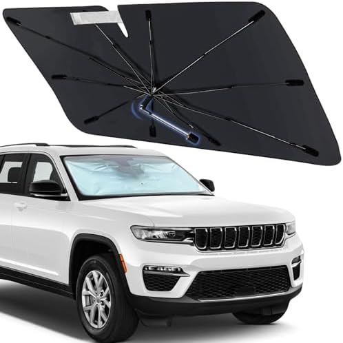 Windshield Sunshade Umbrella for Jeep Grand Cherokee 2011-2026 Front Window by Visufy