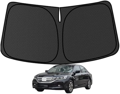 Accord Windshield Sun Shade for Honda Accord 2014-2016 Sedan, LX, EX, EX-L Blocks UV Rays Accessories,1:1 Custom Foldable Wear-Resistant Front Window Sunshade Visor,Keeps Your Car Cooler by Achaltiza