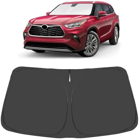 Proadsy Custom Fit Car Windshield Sun Shade for 2020-2026 Toyota Highlander by Proadsy