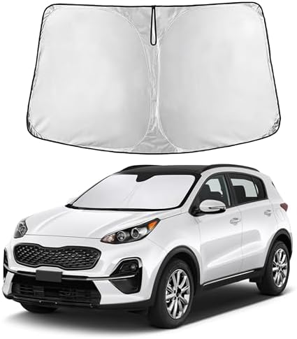 EcoNour Windshield Sunshade Compatible for Kia Sportage 2017-2020 2021 2022 by EcoNour
