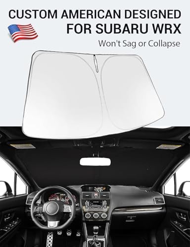 Proadsy Custom Fit 2008-2014 Subaru WRX Windshield Sun Shade, Blocks Heat - Image 2