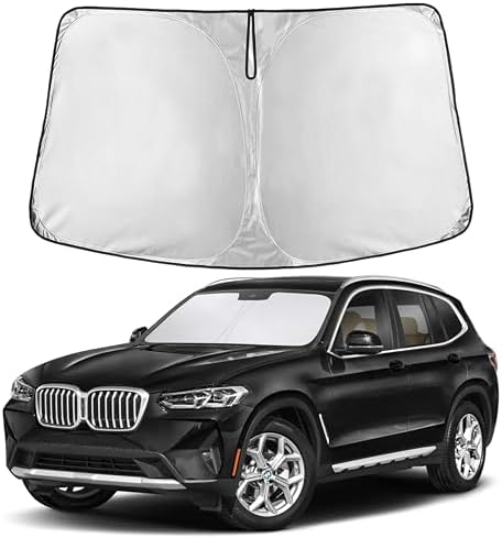 EcoNour Windshield Sunshade Compatible for BMW X3 2018-2024, 2025, 2026 by EcoNour