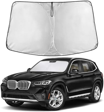EcoNour Windshield Sunshade Compatible for BMW X3 2018-2024, 2025, 2026 by EcoNour