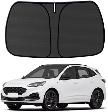 Escape Windshield Sun Shade for Ford Escape S SE SE Sport Hybrid SEL Titanium 2020-2025 Blocks UV Rays Accessories,1:1 Custom Foldable Front Window Sunshade Visor,Keeps Your Car Cooler by Achaltiza