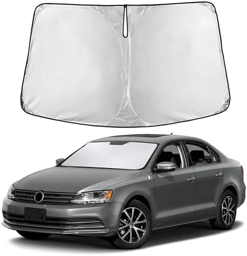 EcoNour Windshield Sunshade Compatible for Volkswagen VW Jetta 2011-2018 by EcoNour