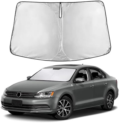 EcoNour Windshield Sunshade Compatible for Volkswagen VW Jetta 2011-2018 by EcoNour