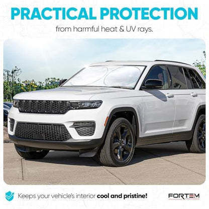FORTEM Windshield Sun Shade - Sunshade for Car Windshield - 240T Polyester - Image 2