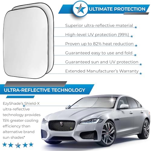 EzyShade Car Windshield Sun Shade. See Vehicle Size-Chart. Medium (M) Size - Image 2