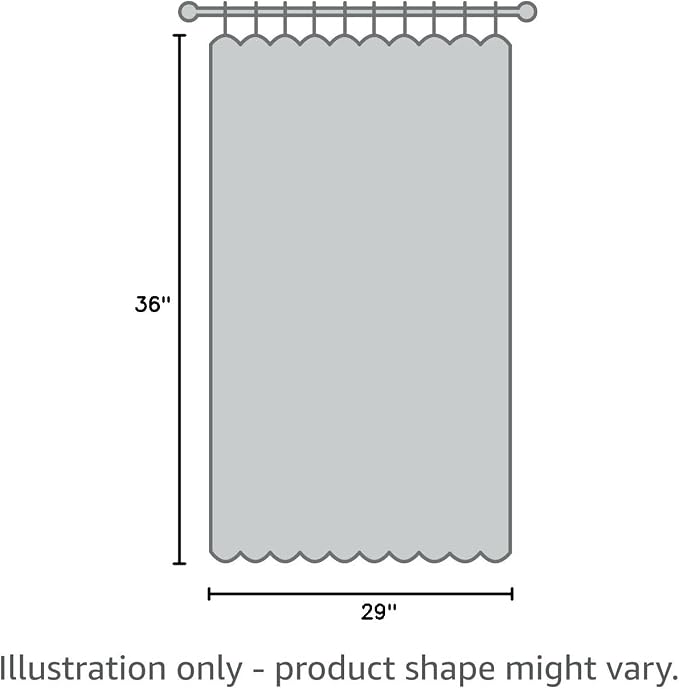 RYB HOME Kitchen Blackout Window Curtains Over Sink 36 inch Length | Summer Light Blocking Energy Efficient, Cabinet Shelf Cupboard Blinds Shades Window Coverings, W29 x L36, Navy Blue, 2 Panels - Image 8