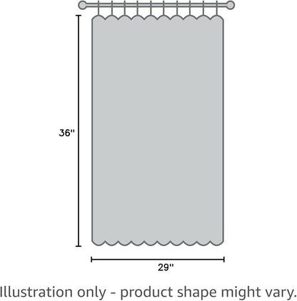 RYB HOME Kitchen Blackout Window Curtains Over Sink 36 inch Length | Summer Light UV Blocking, Energy Efficient, Cabinet Shelf Cupboard Blinds Window Coverings, W29 x L36, Silver Grey, 2 Panels - Image 9