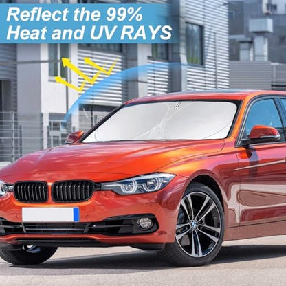 Windshield Sun Shade for BMW 3 Series Sedan & M3 (F30/F80) 2013-2018 - Image 6