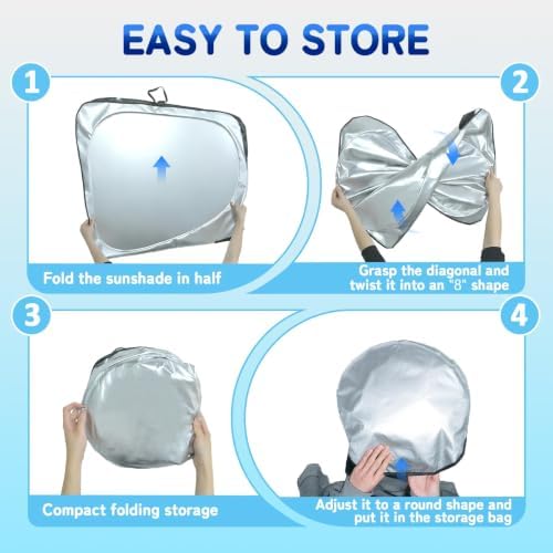 Custom Fit Windshield Sun Shade for Chevy Blazer 2019-2026 - Image 5