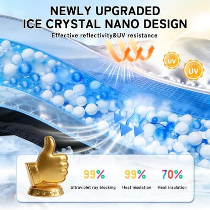 Custom Fit Windshield Sun Shade for BMW 5-Series 2017-2023 - Image 2